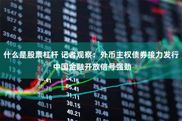 什么是股票杠杆 记者观察：外币主权债券接力发行 中国金融开放信号强劲